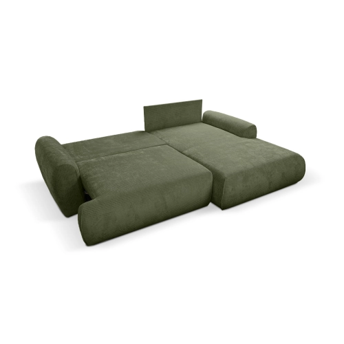 Narożnik z funkcją spania NABOO Tkanina Perla 55